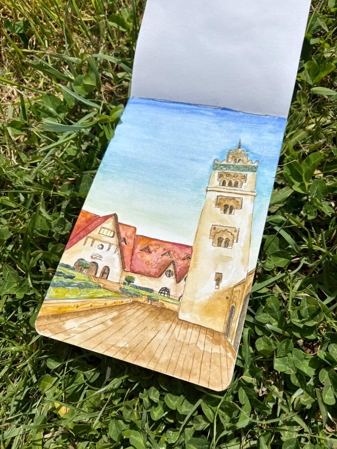 AUI Campus watercolor